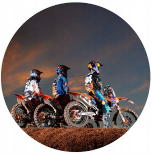 Opłatek Na Tort 20cm Cross Motor Twój Napis Gratis