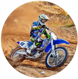 Opłatek Na Tort 20cm Cross Motor Twój Napis Gratis