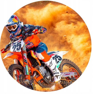Opłatek Na Tort 20cm Cross Motor Twój Napis Gratis