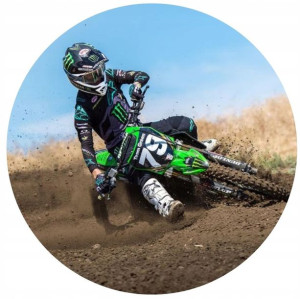 Opłatek Na Tort 20cm Cross Motor Twój Napis Gratis