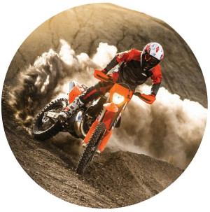 Opłatek Na Tort 20cm Cross Motor Twój Napis Gratis