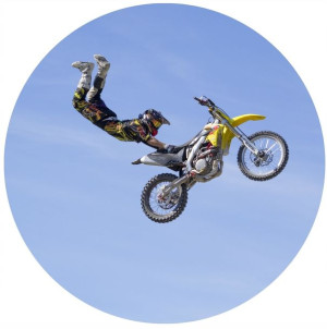 Opłatek Na Tort 20cm Cross Motor Twój Napis Gratis