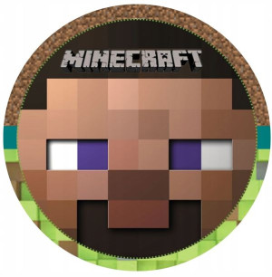 Opłatek Na Tort 20cm Minecraft Twój Napis Gratis