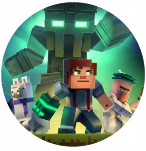 Opłatek Na Tort 20cm Minecraft Twój Napis Gratis