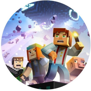 Opłatek Na Tort 20cm Minecraft Twój Napis Gratis