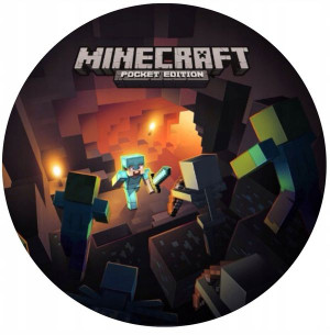 Opłatek Na Tort 20cm Minecraft Twój Napis Gratis
