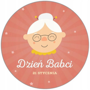 Opłatek Na Tort 20cm Dzień Babci I Dziadka Napis