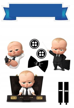 Opłatek Na Tort Topper Baby Boss Dzieciak Rządzi 1