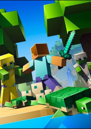 Opłatek Na Tort Tort A4 Minecraft Walka