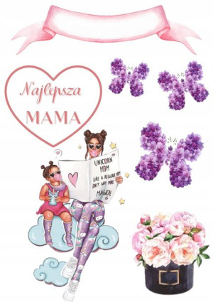 Opłatek Na Tort Dzień Matki Mamy Zestaw 3xgratis I