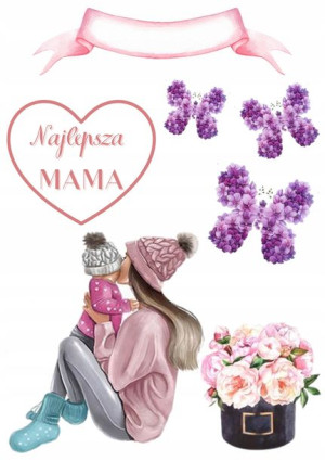 Opłatek Na Tort Dzień Mamy Matki Zestaw 3xgratis 3