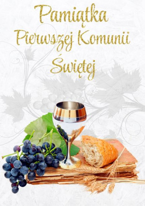 Opłatek Na Tort Komunia Święta Kielich Księga A4