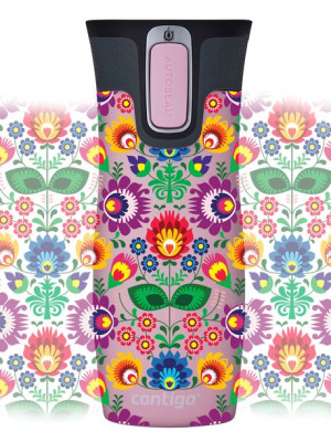 Kubek termiczny Contigo West Loop 2.0 470ml - różowy mat - Folklor