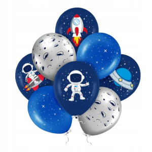 Balony Kosmos 8szt. 12cali zestaw