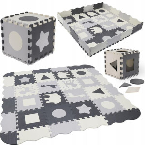 Duża Mata Edukacyjna Puzzle Piankowe Eva 36 Szt Xl