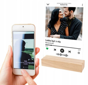 Prezent Ramka Twoje ZDJĘCIE PIOSENKA TEKST Spotify