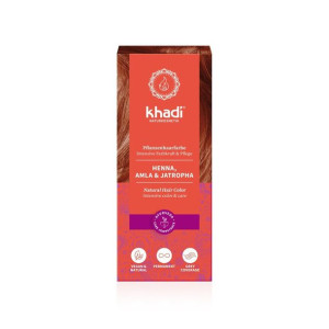 Khadi Roślinna farba Henna, Amla, Jatropha 100 g