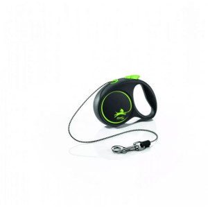 Flexi Smycz Black Design Na Lince 3 Metry Rozmiar XS do 8 kg Zielona