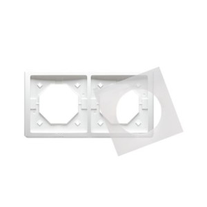 Ramka 2-krotna biały IP44 BASIC
