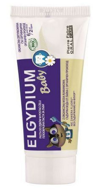 Elgydium pasta żel do mycia zębów dla dzieci z organiczną wodą rumiankową