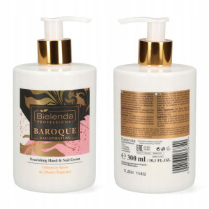 Bielenda NAILSPIRATION Baroque Odżywczy krem do dłoni i paznokci, 300 ml