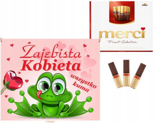 PREZENT na DZIEŃ KOBIET Pudełko na Merci Nadruk