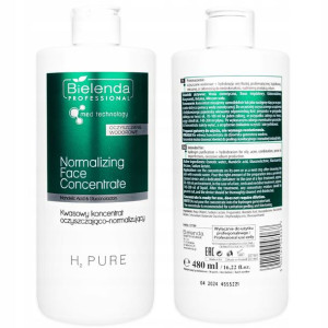 Hydro koncentrat oczyszczająco-normalizujący H2 Pure Bielenda Pro 480 ml