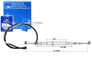 Linka Hamulca Ręcznego Citroen C3 I C3 Pluriel 1.1