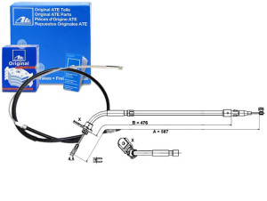 Linka Hamulca Ręcznego Mercedes A (w169) B (w245)