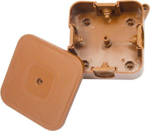 Puszka pusta  85x85x35 IP44 brąz