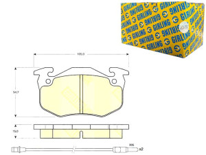 Klocki Hamulcowe Renault 5 Clio Express 90 Gr.15mm