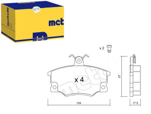 Klocki Hamulcowe Fiat Tipo Tempra Metelli