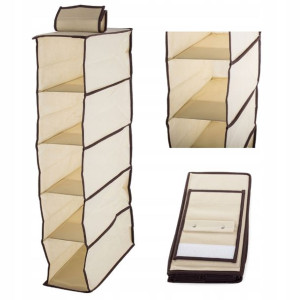 Organizer Do Szafy Wisząca Półka Z 5 Półkami 70cm