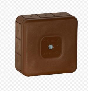 Puszka 85x85x37 IP44 pusta brązowa