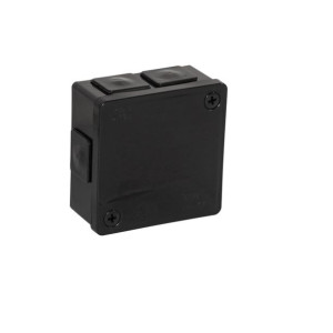 Puszka bez zacisku 86x86x40 IP55 czarna