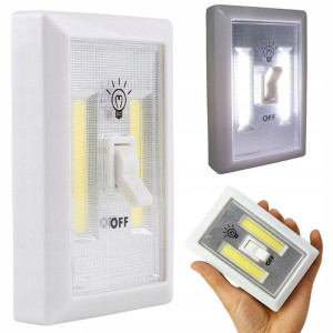 Lampka Led Cob Bezprzewodowa Z Włącznikiem Magnes