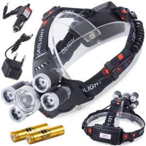 Latarka Czołowa Bailong Led Cree Xm-l T6 4x Xp-e
