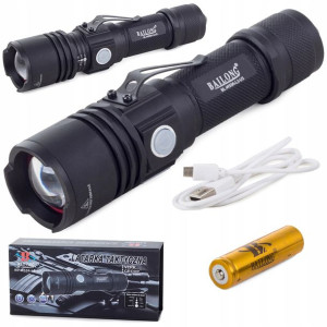 Latarka Taktyczna Bailong Cree Led Xm-l T6 Usb