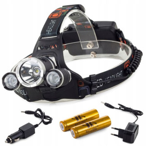Latarka Czołowa Bailong Led Cree Xm-l T6 2 X Xp-e