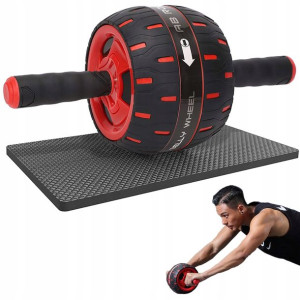 Wałek Do Ćwiczeń Brzucha Kółko Roller Koło + Mata