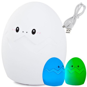 Lampka Nocna Dla Dzieci Led Jajko Rgb Dotyk Usb
