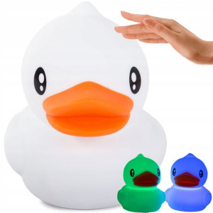 Lampka Nocna Dla Dzieci Led Rgb Kaczka Dotyk