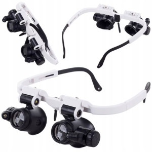 Lupa Okulary Zegarmistrzowskie Naprawa 8x 23x Led