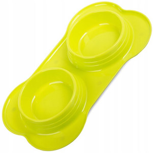 Miska Podwójna Dla Psa Kota Na Karmę 400ml X 2