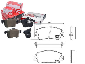 Klocki Hamulcowe Fiat Uno Tipo Brembo