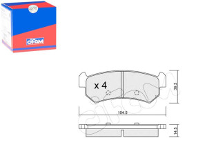 Klocki Hamulcowe Daewoo Lacetti 04- Tył Cifam