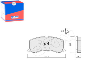 Klocki Hamulcowe Suzuki Baleno 95-99 Z Czuj. Cifam
