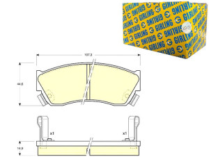 Klocki Hamulcowe Suzuki 1.0-1.6+i 86-89 Gr.14.9mm*