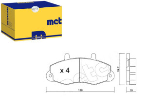 Klocki Hamulcowe Ford Transit 14 91-98 Metelli