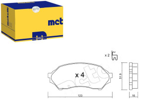 Klocki Hamulcowe Mazda 323 98-03 Metelli